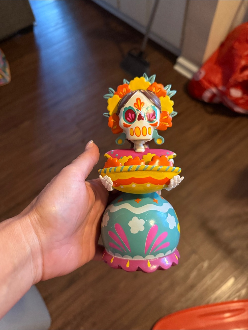 Colorful Day of the Dead Skull decor-